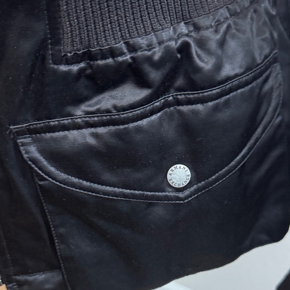 Armani Exchange Classic Black Bomber Jacket - Picture 3 of 6